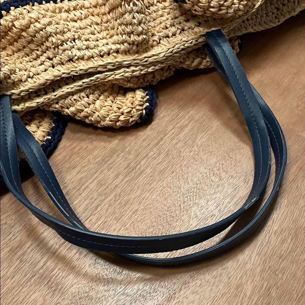 Mark & Graham Ruffle Straw Tote Bag - Picture 8 of 9